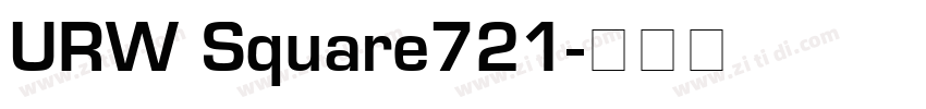 URW Square721字体转换 URW Square721字体转换